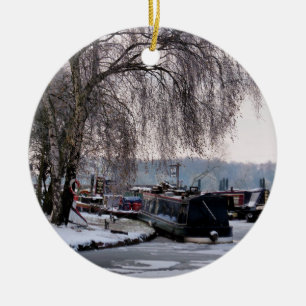 WINTER CANAL KERAMISCH ORNAMENT