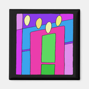 Winter Candles Magnet Magneet