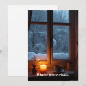 Winter Card Feestdagenkaart (Voorkant / Achterkant)