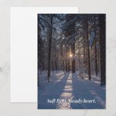 Winter Card Feestdagenkaart (Voorkant / Achterkant)