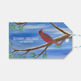 Winter Cardinal Magnetic Christmas Card Cadeaulabel