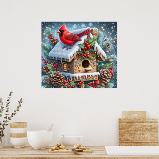 Winter Cardinal Poster (Cuisine)