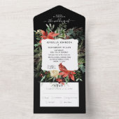 Winter Cardinal Trouw Uitnodiging Alles In Eén (Binnen)