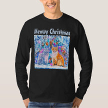 Winter Cats Pun Meowy Kerstmis