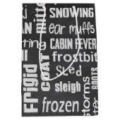 Winter Chalkboard Collage Medium Cadeauzakje (Voorkant)