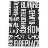 Winter Chalkboard Collage Medium Cadeauzakje (Achterkant)