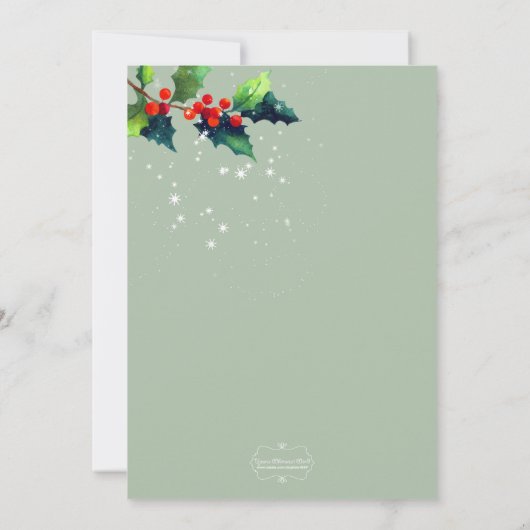 Winter Charity Dinner | stille veiling Kaart (Achterkant)