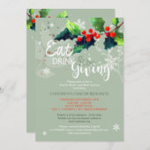 Winter Charity Dinner | stille veiling Kaart (Voorkant / Achterkant)