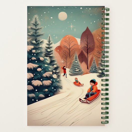 "Winter Cheer" Journaal Notitieboek (Achterkant)