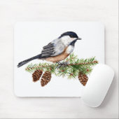 Winter Chickadee Muismat (Met muis)