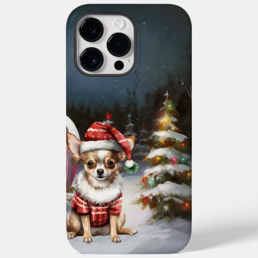 Winter Chihuahua Caravan Kerstavontuur Case-Mate iPhone Case (Achterkant)