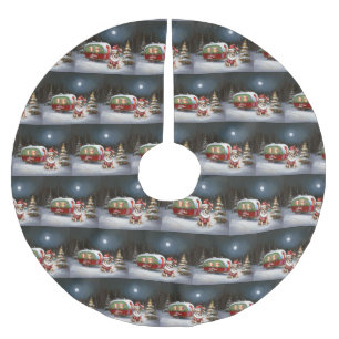 Winter Chihuahua Caravan Kerstavontuur Kerstboom Rok