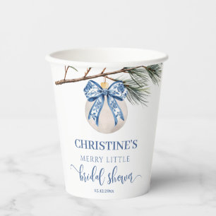 Winter Chinoiserie Bow Vrijgezellenfeest Papieren  Bekers