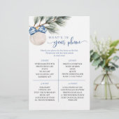 Winter Chinoiserie Bow Wat Is In Uw Telefoonspel (Staand voorkant)