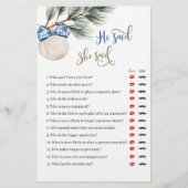 Winter Chinoiserie Bow zei dat ze Game zei (Voorkant)