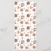 Winter Christmas Baby shower Flat Menu (Achterkant)