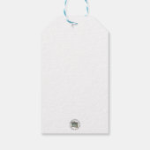 Winter Christmas Barn Gift Label Cadeaulabel (Achterkant)