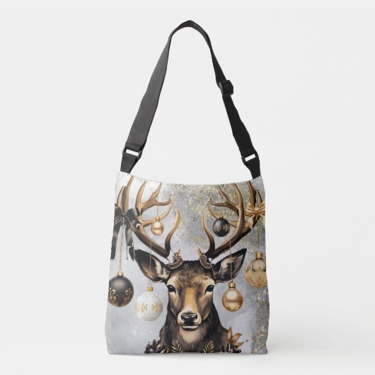 Winter Christmas Deer - Canvas tas (Voorkant)