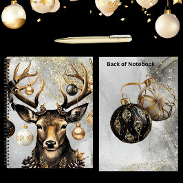 Winter Christmas Deer – Spiral Notitieboek