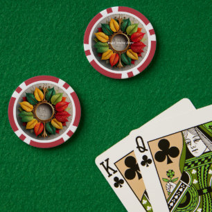"Winter Christmas Enchantment" Poker Chips