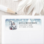 Winter Christmas Gnome Retouradres Labels (Insitu)