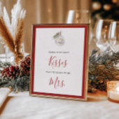 Winter Christmas Ornament Guess How Many Poster