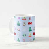 Winter/Christmas Pattern Coffee Mug (11oz) (Devant gauche)