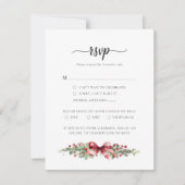 Winter Christmas RSVP Card (Voorkant)