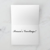 Winter Christmas Village Feestdagen Kaart (Binnen)