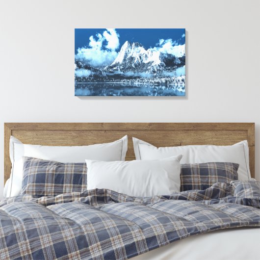 Winter Cliffs Canvas Afdruk (Insitu (Slaapkamer))
