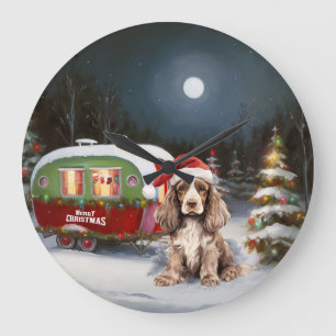 Winter Cocker Spaniel Caravan Kerstavontuur Grote Klok