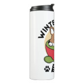 Winter Cocoa Bliss - Schattigee hond in Mok Design (Gedraaid links)