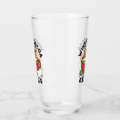 Winter Cocoa Bliss - Schattigee hond in Mok Design Glas (Links)