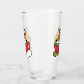 Winter Cocoa Bliss - Schattigee hond in Mok Design Glas (Links)