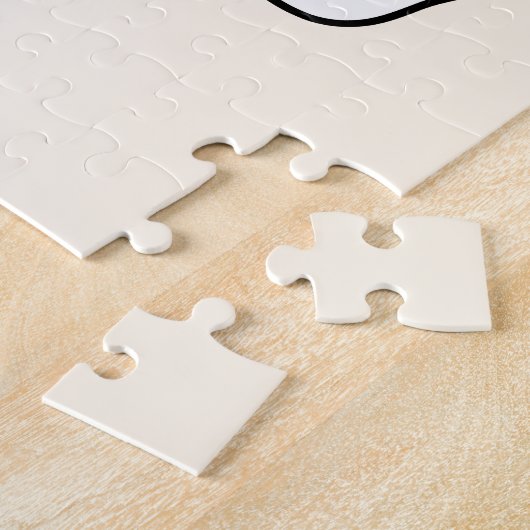 Winter Cocoa Bliss - Schattigee hond in Mok Design Legpuzzel (Zijkant)