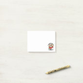 Winter Cocoa Bliss - Schattigee hond in Mok Design Post-it® Notes (Op bureau)