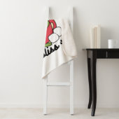 Winter Cocoa Bliss - Schattigee hond in Mok Design Sherpa Deken (In situ)