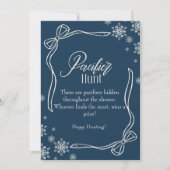 Winter Coquette Pacifier Hunt Baby shower teken Kaart (Voorkant)
