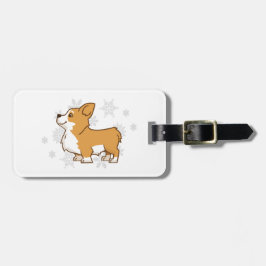 Winter Corgi Bagagelabel