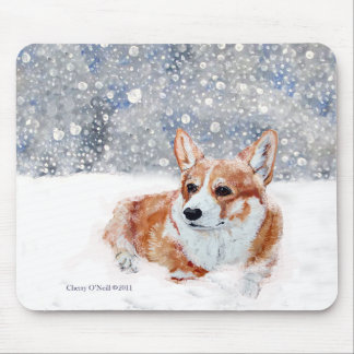 Winter Corgi Muismat