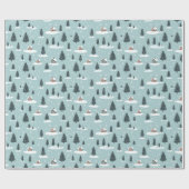 Winter Cottage Pattern Cadeaupapier (Vlak)