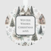 Winter Cottage Snowfall Pattern (dos)