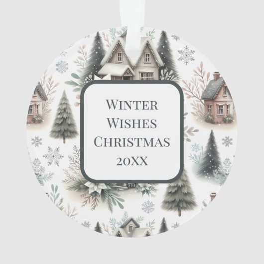 Winter Cottage Snowfall Pattern (dos)