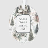 Winter Cottage Snowfall Pattern (devant)