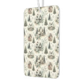 Winter Cottage Snowfall Pattern Luchtverfrisser (Links)