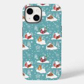 Winter Cozy Cabin Pattern Case-Mate iPhone Case (Achterkant)
