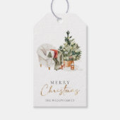 Winter Cozy Kerstfeest Cadeaulabel (Voorkant)