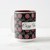 Winter Cozy Roses Floral Coffee Mug (Devant gauche)
