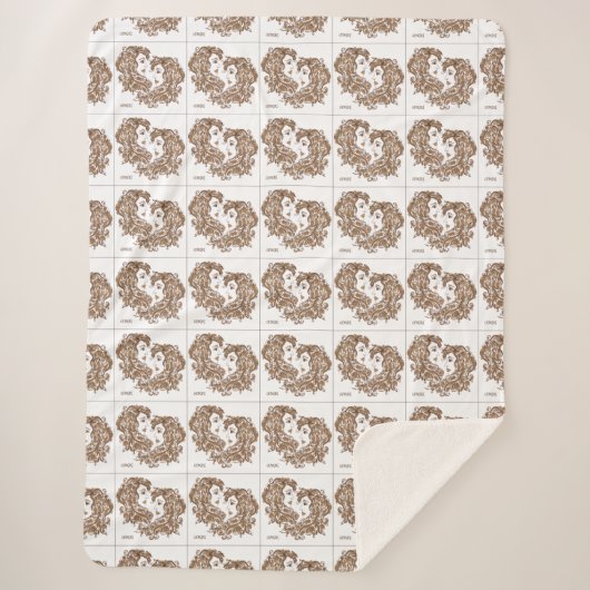 Winter Cozy Sherpa Blanket Sherpa Deken (Voorkant)