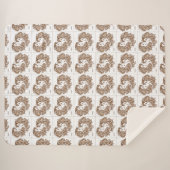 Winter Cozy Sherpa Blanket Sherpa Deken (Voorkant (horizontaal))